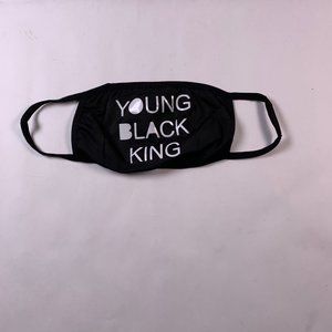 Young Black King Face Mask